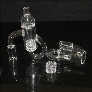 Smoking Diamond Loop Knot Quartz Banger Domeless Nail Recycler quartz bangers 14mm male with glass ball carb caps for Bong