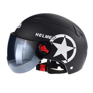 Fahrradhelme 1PC Elektromotor Auto Helm Roller Fahrrad Open Face Halbe Baseballkappe Anti-UV-Sicherheit Hard Hat Fahrradhelm T221107