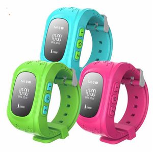Nieuwe Q50 GPS Smart Kid Safe Smart Watch Finder Locator Tracker voor Child Anti Lost Monitor Baby Son Pols291p