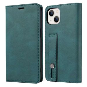 Magnetiska plånbok läder PU Telefonfodral Skyddande stötsäkert täckning för iPhone 14 Pro Max Samsung