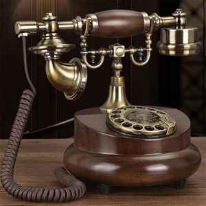 Andere elektronica Antiek Corded Telefoonhars Vaste digitale retro telefoonknop wijzerplaat vintage decoratieve roterende telefoons vaste lijn voor huis 221114