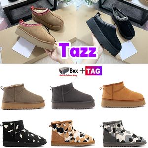 Wholesale Designer men Boots Tazz Ankle Booties Classic ultra mini platform bootes snow Fashion boot Suede Shearling platform Slippers women shoes mens Sneakers sneaker