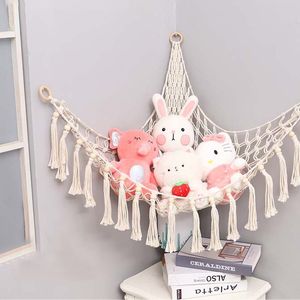 Wholesale Triangle Blankets White Toy Storage Blanket With Tassel Handmade Soogan Carpet Children Bedroom Decoration A12