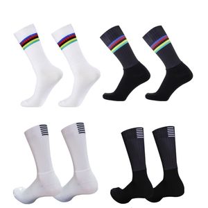 Sports Socks Pro Team Aero Cycling Anti Slip Silicone Road Bike Men Sport Calcetines Ciclismo 221116