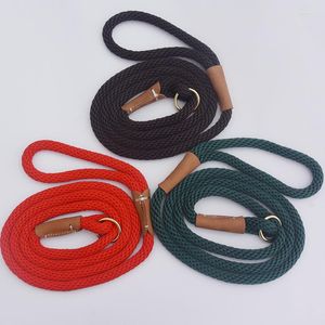 Colarinho de cachorro nylon colarreha de pet -tereling tira de liderança de tração colarinho marrom vermelho cor verde vermelha