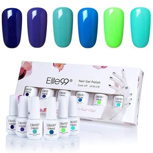 Elite99 Color UV Gel Nail Polish Present Box Kit Soak Off Gel Varnish Semi Permanent Stamping Enamel Lacquer Nails Gelpolish Set299y