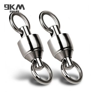 Fishing Hooks 20100pack Ball Bearing Swivel Solid Rings Stainless Steel Connector water Saltwater for Trolling Bait Lure 221116