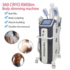 Cryolipolysis Fat Freeze Machine 5 I 1 Tesla Emslim Muscle Stimulate 360 ​​Cryo Lose Weight Hiemt Slimming Machines Muscle Building and Body Sculpting