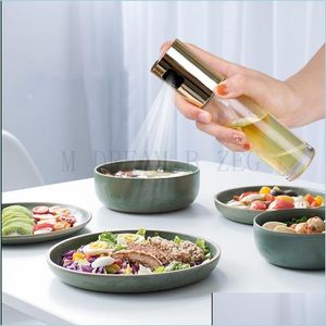 Outras ferramentas de cozinha Pulverizador de óleo de garrafa de garrafa Distribuidor de vinagre vazio Ferramentas de cozinha de cozinha de cozinha de vidro Droga 2021 Home Garden DHOED