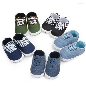 First Walkers Mode Baby Jungen Schuhe rutschfeste Canvas Sneakers für