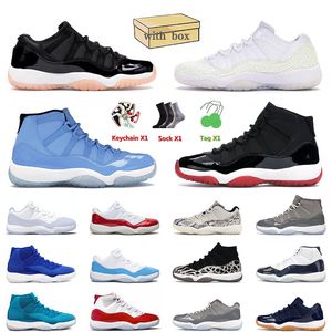 Designer s XI Basketball Shoes Athletic OG Sneakers Low Bleached Coral Pantone Cherry Pure Space Jam Concord Men Women Sports Trainers Eur