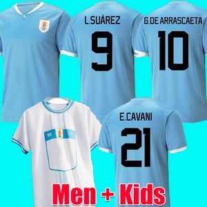 2022 Uruguay Soccer Jerseys 22 23 L.Suarez E.Cavani N.De La Cruz National Team Shirt G.DE Arrascaeta F.Valverde R.Araujo Bentancur Football Uniform