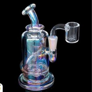 Colorful Glass Bong Hookahs Downstem Perc Heady Dab Rigs Glasses Bubbler Smoking Water Pipes Water Bongs Dabber ice Catcher With mm Joint
