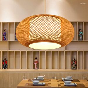 Pendelleuchten Chinesisches Restaurant Lichter Bambus Vogelkäfig Schatten Japanische Persönlichkeit Kreative Retro Teestube Led Lampe ZS67