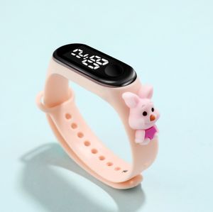 New Electronic Touch Watch Cartoon Digital Display Waterproof LED Wristwatch Children Christmas Gift Toy