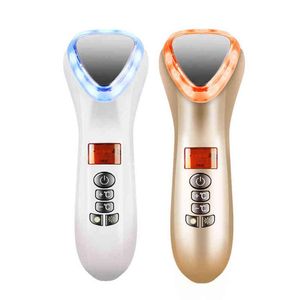 Blue Red Light LED Therapy Cold EMS Facial Massager Rf Skin Rejuvenation Machine Lifting Firming s