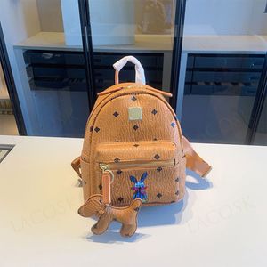 Mochilas luxuosas para bolsas escolares masculinas e femininas, design, bolsa de viagem de couro genuíno, bolsa de família, mochila com acessórios para cães