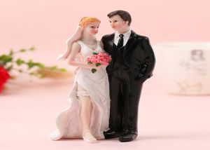 Feis Resigh Romantic Romam Bride e Groom in piedi insieme decorazione della stanza Fornitore per matrimoni Torta Topper4363058