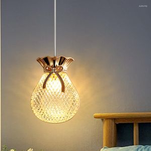 Lâmpadas pendentes Designer Suspensão leve para pendurar LED LIVERS BARROM Cozinha moderna barra de acessórios Lucky Bag Indoor Deco Glass Lamp