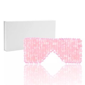 Oko Masager Naturalny kamień szlachetny Jade Sleep Mask Rose Quartz Amethyst Promowanie relaksu Gua sha narzędzie do masażu ciała do opieki zdrowotnej 221116