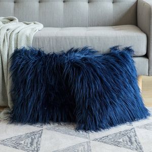 Cuscino morbido pelliccia peluche Cush cover decorazioni per la casa s soggiorno camera da letto divano decorativo 45x45cm shaggy soffice 221115