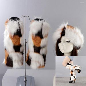 Berets 1 Set Beautiful Hat Sock Sust Комфортный ботинок чулки для слез устойчивой из искусственного меха.