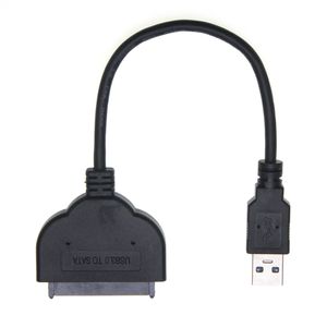USB 3.0 ila SATA 22pin Adaptör Dönüştürücü Kablosu 2,5 inç Harici SSD HDD sabit disk sürücüsü için