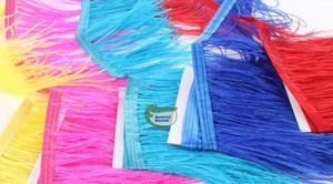 10 Yardslot Bright Yellow Pink Royal Blue Turquoise Red Purple Whiteh Black Ostrich Feather Trimning Free Feather Fringe1503531