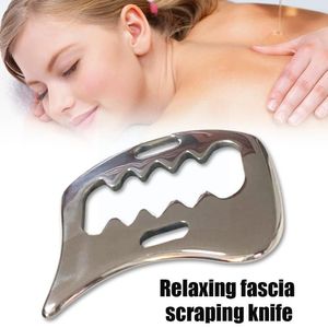 Andra massageföremål GUA SHA Tool Steel Manual Skrapning Massager Fysisk hud för myofascial vävnadsmobiliseringsterapi Care Release N0L8 221116