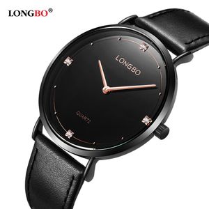 LONGBO Fashion Lovers Simple Watches Luxury Leather Men Women Watches Casual Couple Watches Waterproof Hombre Mujer Gifts 50562358