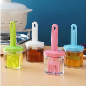 Cooking Utensils Silicone Oil Brush Temperature Resistant Oils Bottle Baking Pancake Barbecue Cooking BBQ Grilling Accessories Tool Kitchen