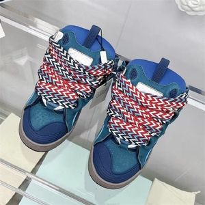 Dress Shoes Boots Thick Bottom Mixed Color Large Size 45 Casual Shoes Wide Shoelaces Flat Patchwork Lace Up Spring Breathable Running Unisex 221116