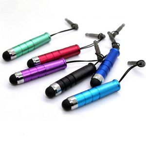 Lote completo de 1000pcs Mini Capacitive Touch Screen Plastic Pen Pen Pens 11 Colores para Telephedmon Mobile Telepbilet PC184U