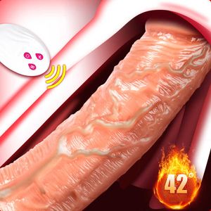 Sex Toys Massager Telescopic Heating Dildo Vibrators Toys for Women G-spot Massage Huge Realistic Penis Vibrator Female Masturbator Shop