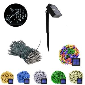 Garden Decorations 32m 300 LED Solar Outdoor String Light Garland Waterproof Fairy Lighting Power Lamp Party Juldekoration 2023 221116