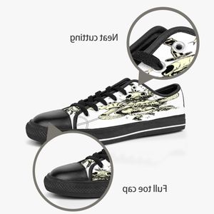 Low Shoes topMen Diy Custom Women Top Canvas Skateboard Sneakers Triple Black Customization Uv Printing Sports Sneakers Wangji 159-13 ization