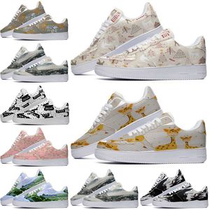 Designer Scarpe personalizzate Scarpe casual Uomo Donna Dipinto a mano Anime Moda Uomo Scarpe da ginnastica Sport Sneakers Color27