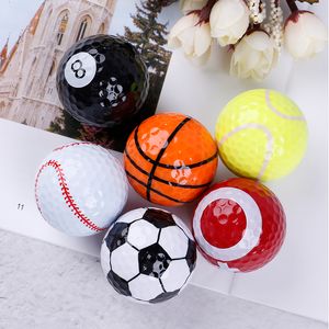 Bolas de golfe 6 pçs muito equipamento futebol mesa de basquete tênis baseball romance duplo duas peças 221114