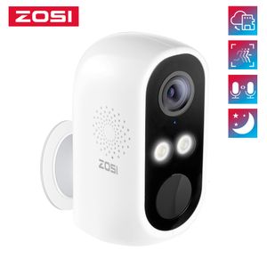 Kamery IP ZOSI C1 Bezpłatne zabezpieczenia akumulatora 1080p Full HD IP65 Outdoor PIR 2-Way Audio Cloud Storagesd Glotka do nadzoru domu 221117
