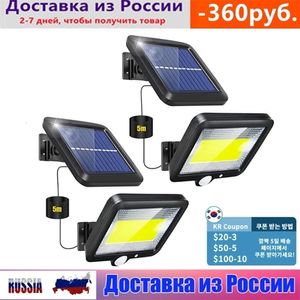 Garden Decorations COB LED Solar Powered Light Outdoors PIR Motion Sensor Sunlight Waterproof Wall Emergency Street Security Lamp For 221116