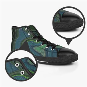 sapatos Personalizados Tênis Casual Lona Masculino Sapatos Femininos Moda Preto Laranja Corte Médio Respirável Caminhada Jogging Cor19863542