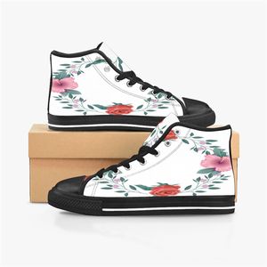 Diy Custom Shoes Mens Classic Canvas High Cut Skateboard Casual UV Printing Mint Women Sports Sneakers Waterproof Fashion Outdoor Accept Anpassning