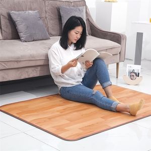 Electric Blanket 220V Winter Heating Foot Mat Office home Pad Warm Feet HeaterThermarpet Leather Household Floor Heater 221116