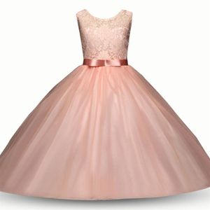 Baby Flower Dress Tutu Lace Princess Dresses Nieuwe Fashion Summer Kids Clothing Boutique Girls Ball Jurk Colors C3547263M