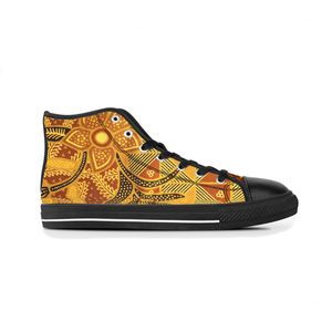 Scarpe da ginnastica firmate Scarpe Drees Scarpe da uomo personalizzate Canvas Moda donna Nero Arancione Mid Cut Scarpe da ginnastica da jogging da passeggio traspiranti Color46822772