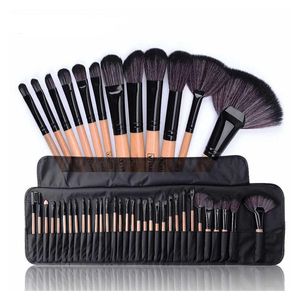 32st Professional Makeup Brushes Set Make Up Powder Brush Pinceaux Maquillage Beauty Cosmetic Tools Kit Eyeshadow Lip Brush Bag CX20071912