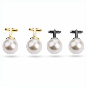 BUFF LINKS MAN WOMENS PEARL CUFFLINKS FRANCESSO BONITAS BONITAS DE CLUFF LINKS BONTNES DE MODIDAS DAPA DAPA DOME