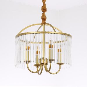 Chandeliers Golden Crystal Candelabra Modern Contemporary Lamp Round LED Light Fixtures For Living Room LIghting