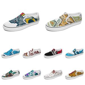 On Canvas Women Custom Anime Shoes Slip Men Cartoon Animal Design Diy Word Black White Blue Red Outdoor Mens Trainer Wo Carto S S Aa s