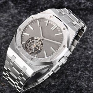 R8 26530ST montre DE luxe 41x12,5 мм Калибр 2950 с автоматическим турбийоном, механический механизм, стальной корпус, роскошные часы, мужские часы, наручные часы